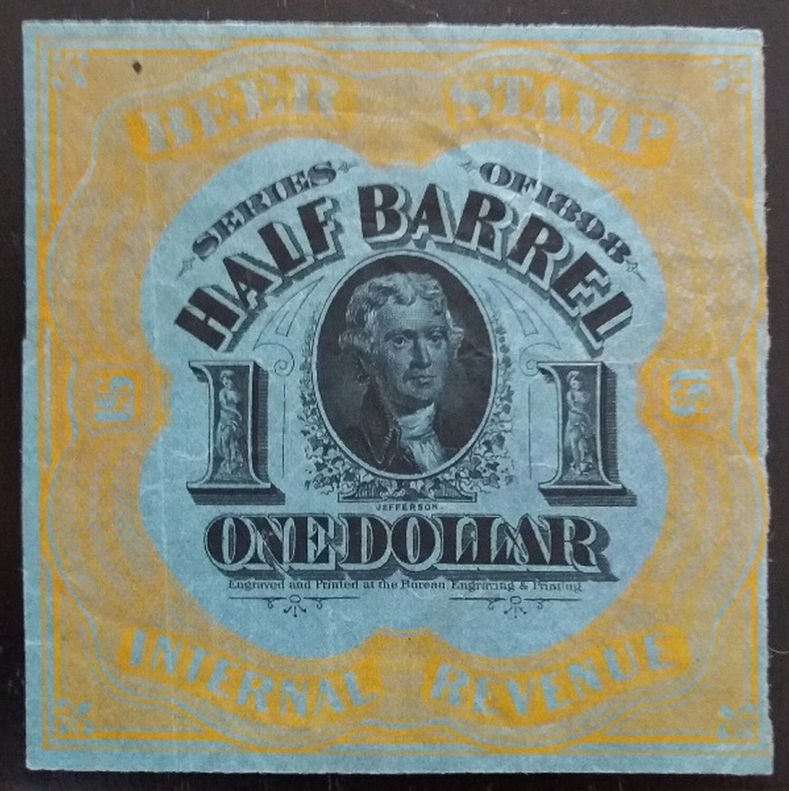 1D 1/2 Barrel-1898 Sc REA62-yellow- Jefferson-Priester 68-Census 596 