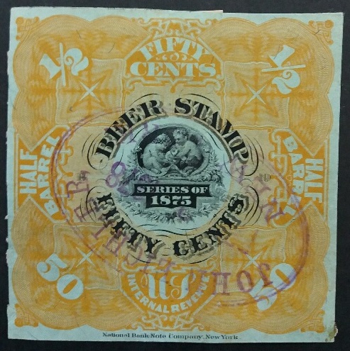 50c 1/2 Barrel- 1875 Sc REA34 - Orange-Priester 35