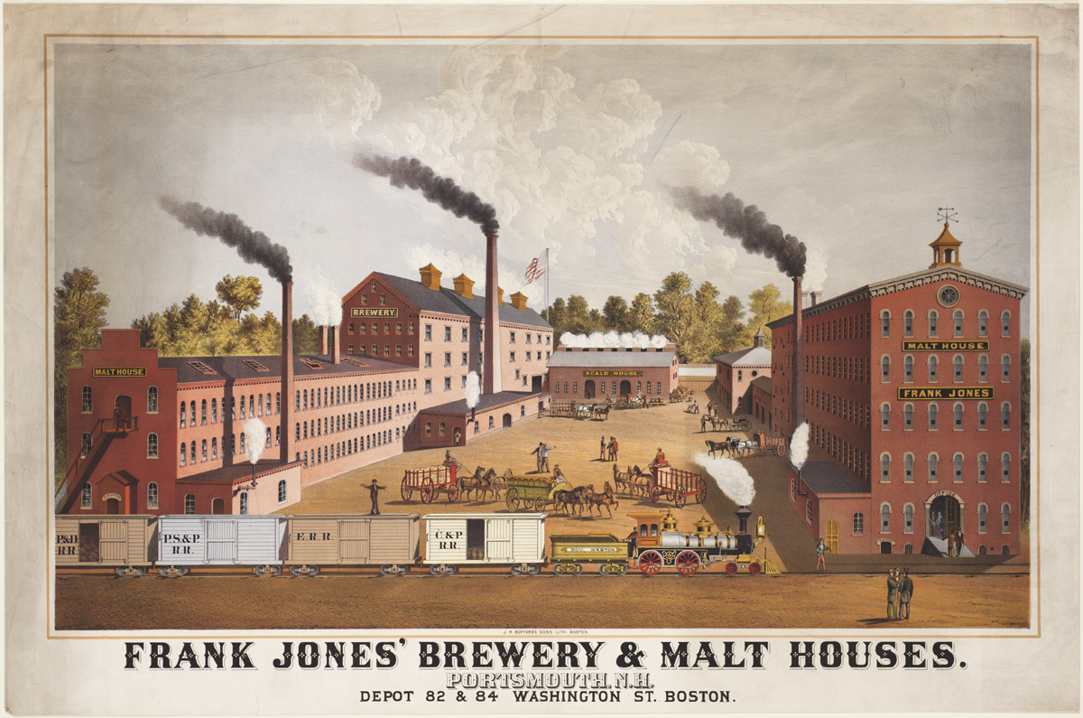 One of the largest us breweries , produced about 250000 barrels in 1896